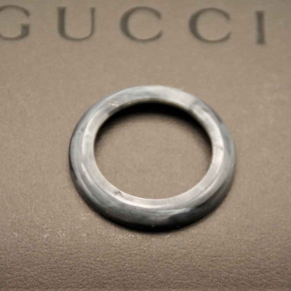 New Gucci Plastic Marble Bezel  - Carbo Gray